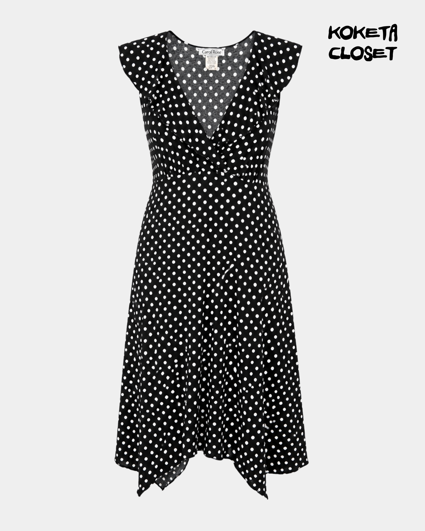 Vintage Polka Dot Flutter Dress