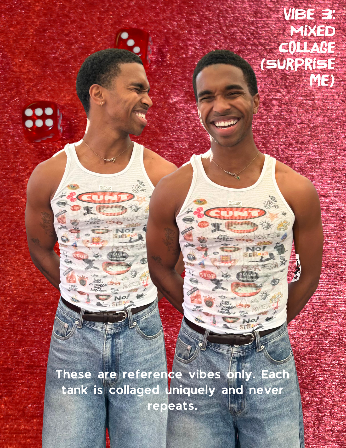 IF I DON’T CUM NO ONE DOES Custom Collage Tank