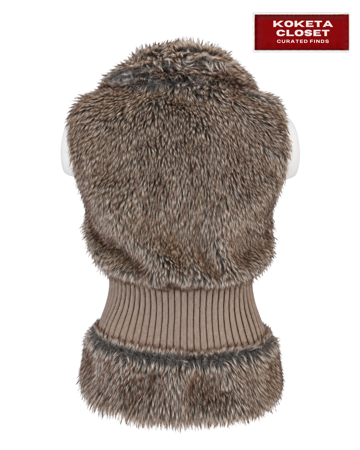 Smokey Y2K Faux Fur Vest
