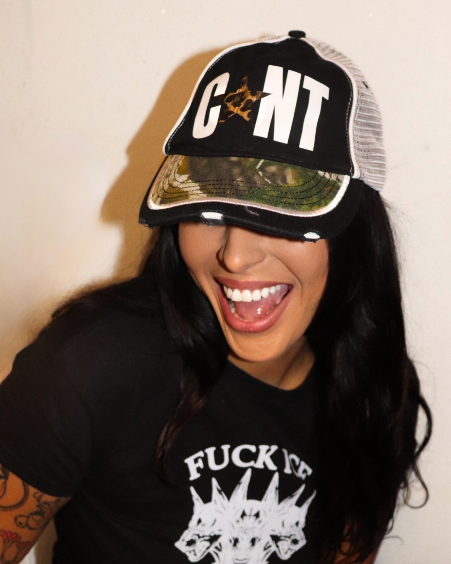 Cunt Leopard Star Hat