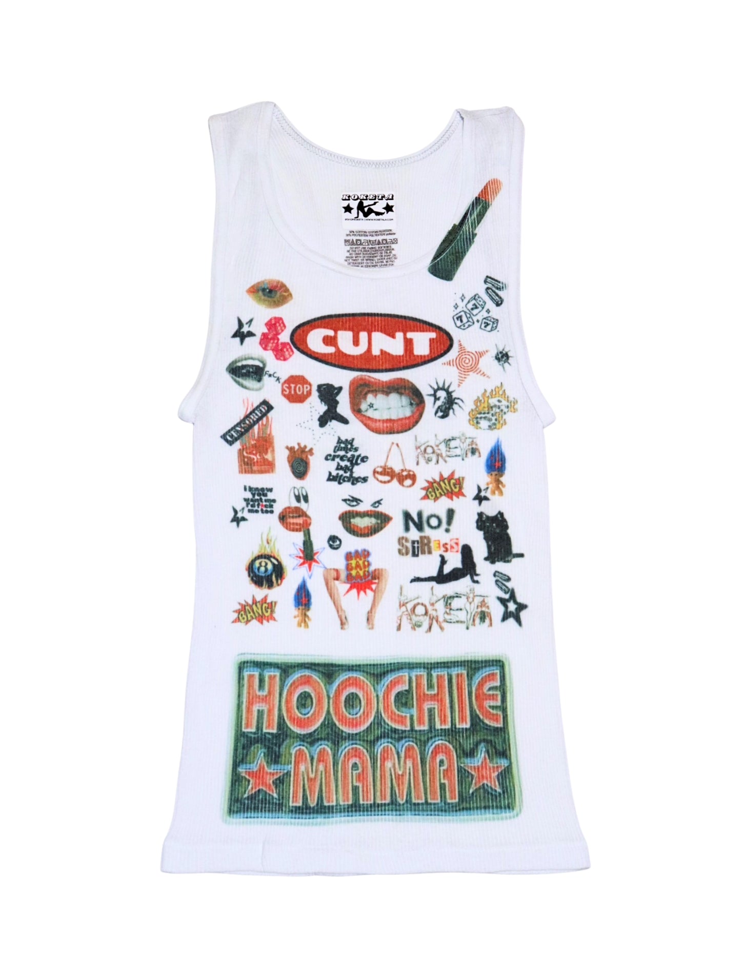 Cunt Collage Hoochie Custom Tank 1/1