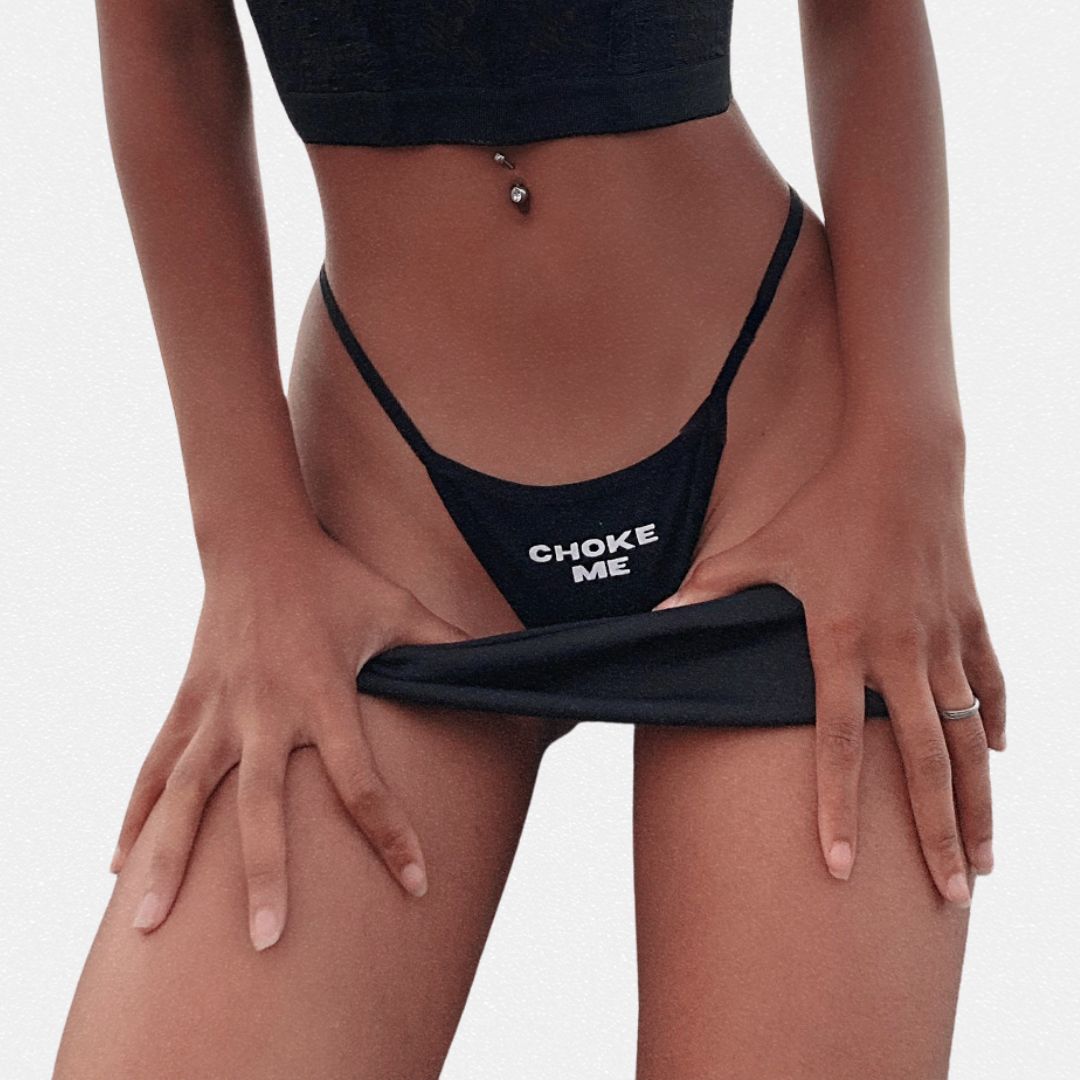 Double Trouble: Choke Me, Spank Me Thong