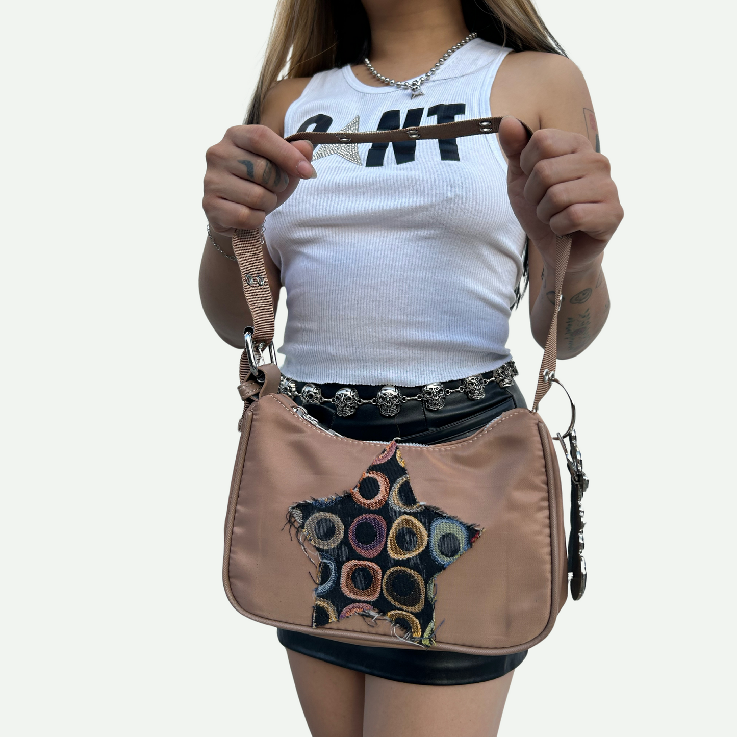Too Much to Handle – Custom Handbag w/ Removable 'Bitch' Belt Buckle