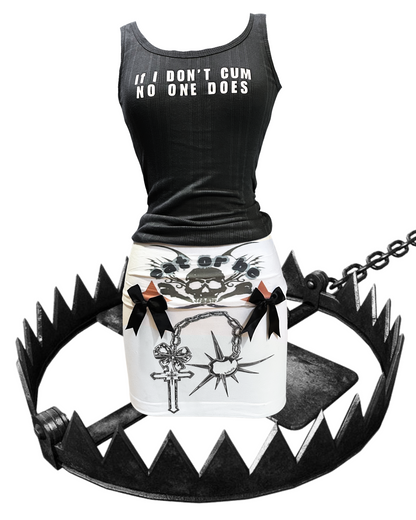 Eat or Be Eaten Skirt & Tube Top (O/S)
