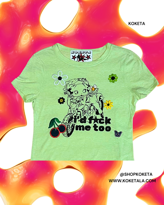 I’d Fuck Me Too Groovy Patch Tee