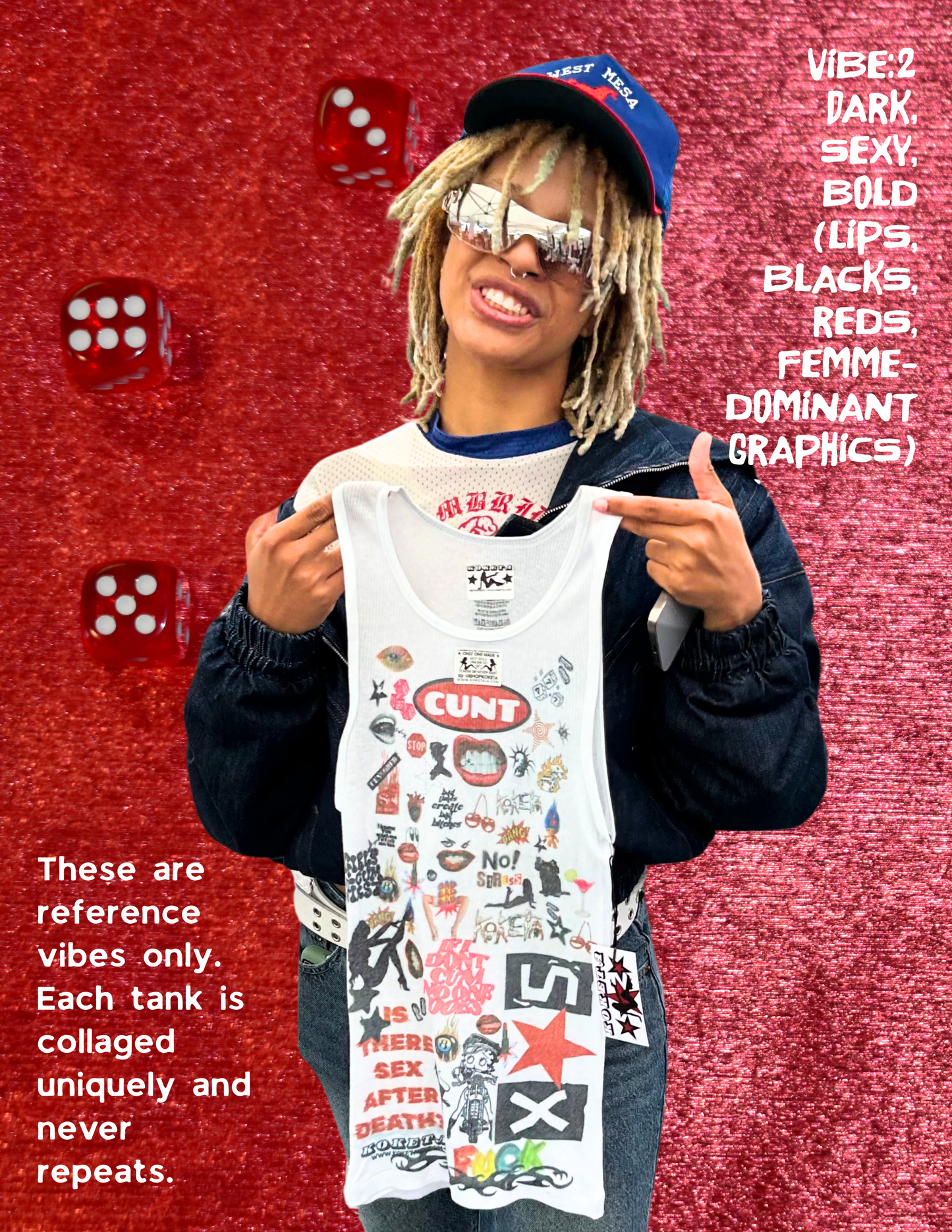 CUNT Custom Collage Tank