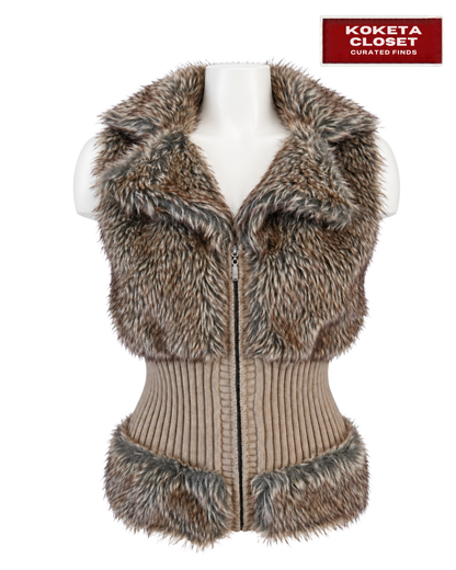 Smokey Y2K Faux Fur Vest