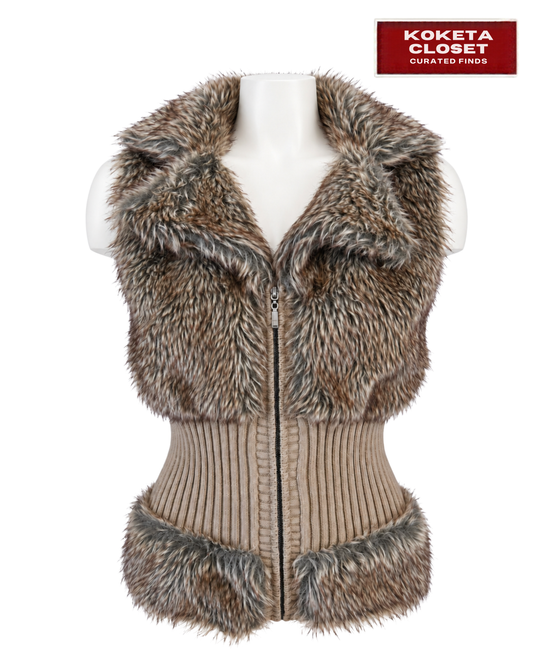 Smokey Y2K Faux Fur Vest