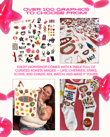 Koketa Collage 2.5 hr Stockings Workshop - Basic Package