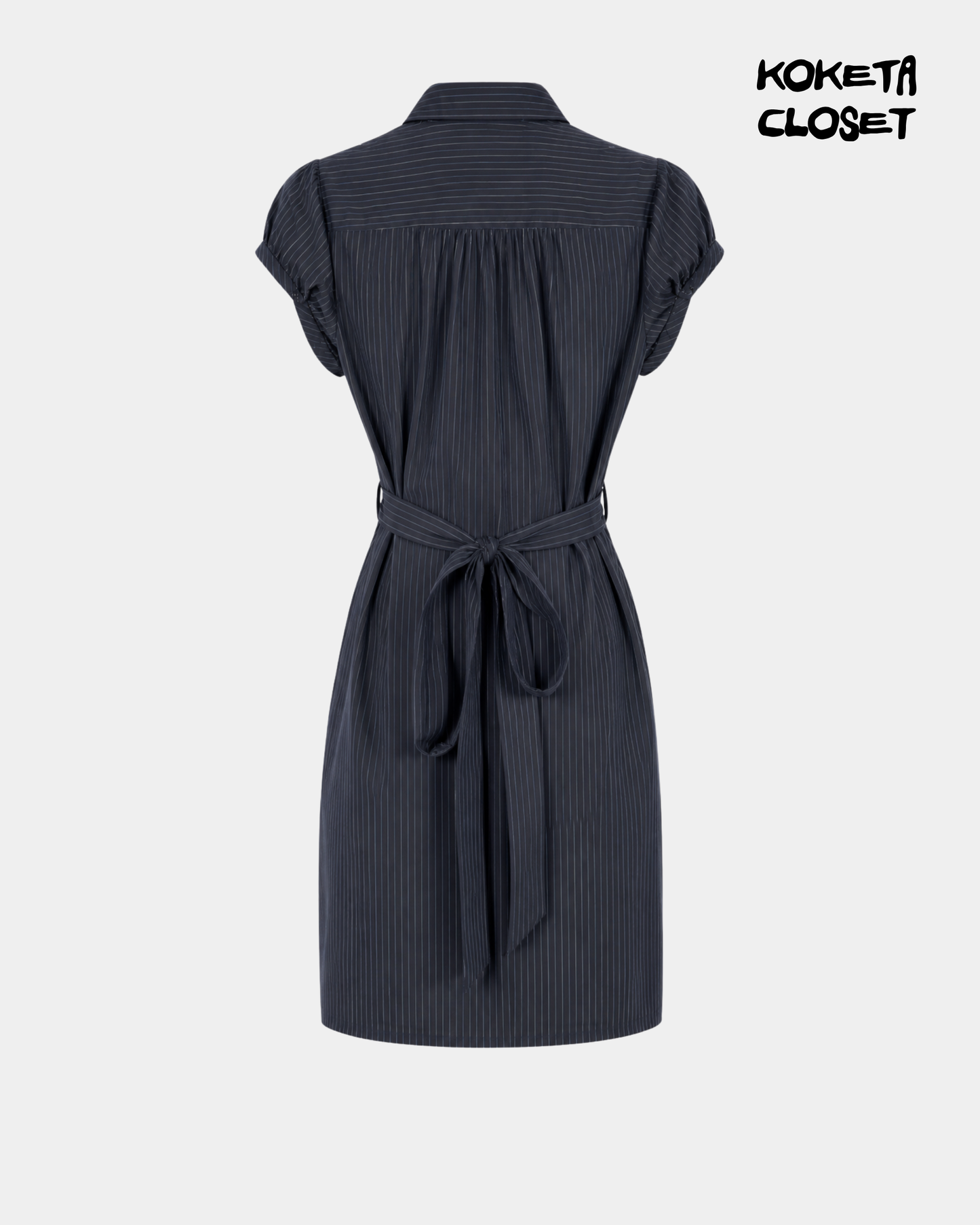 Pinstripe Office Siren Dress