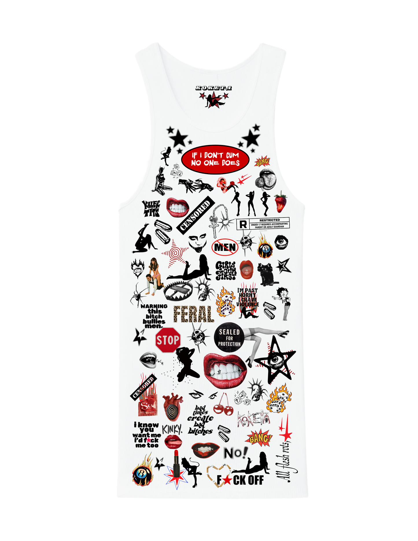 IF I DON’T CUM NO ONE DOES Custom Collage Tank