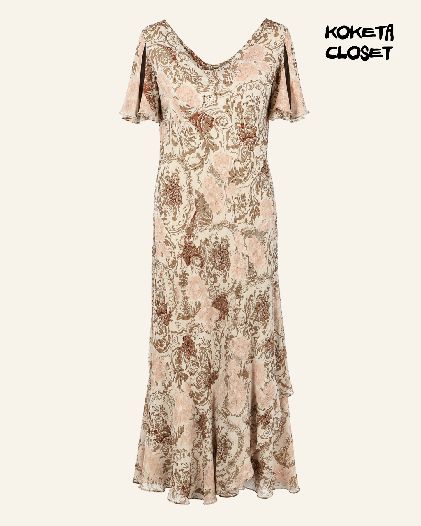 Romantic Paisley Maxi Dress