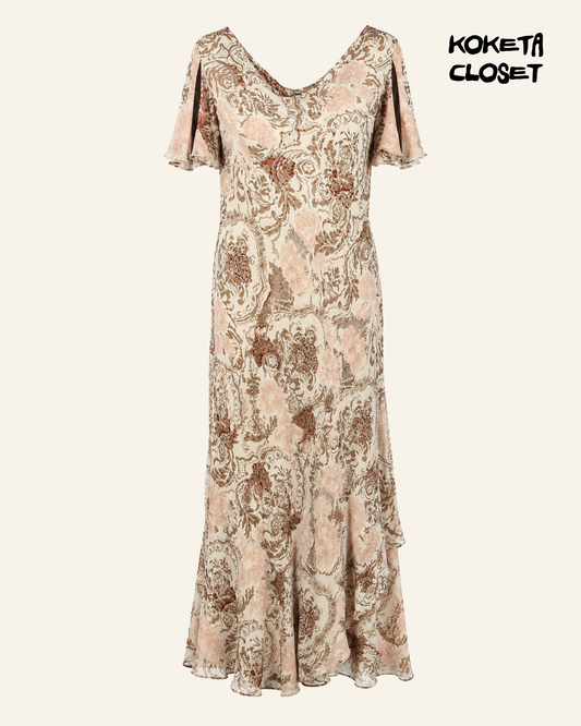 Romantic Paisley Maxi Dress