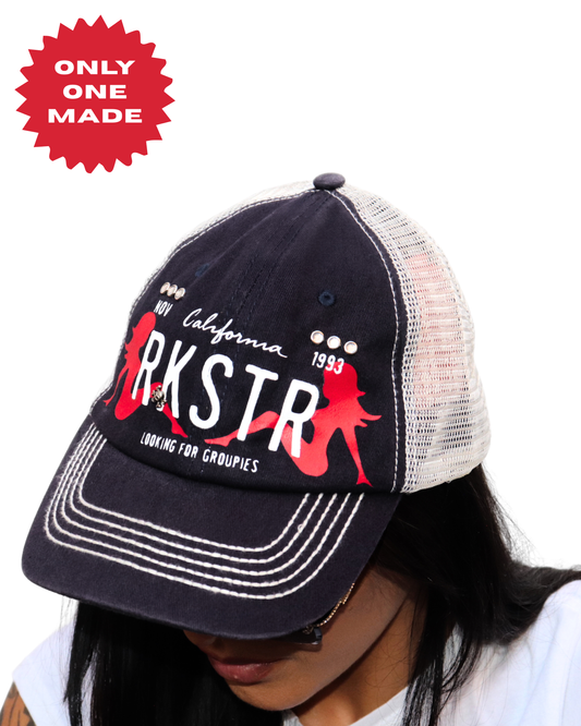 RKSTR Studded License Trucker Hat