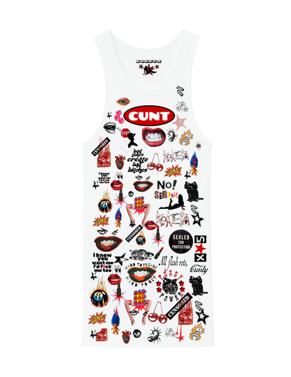 CUNT Custom Collage Tank