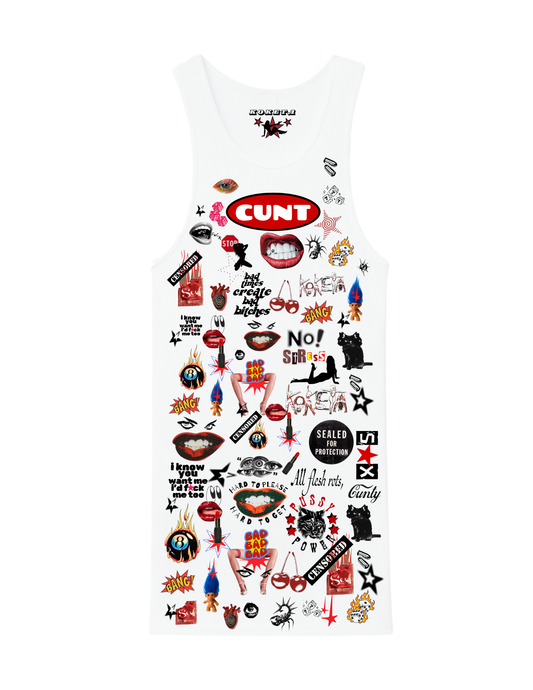 CUNT Custom Collage Tank