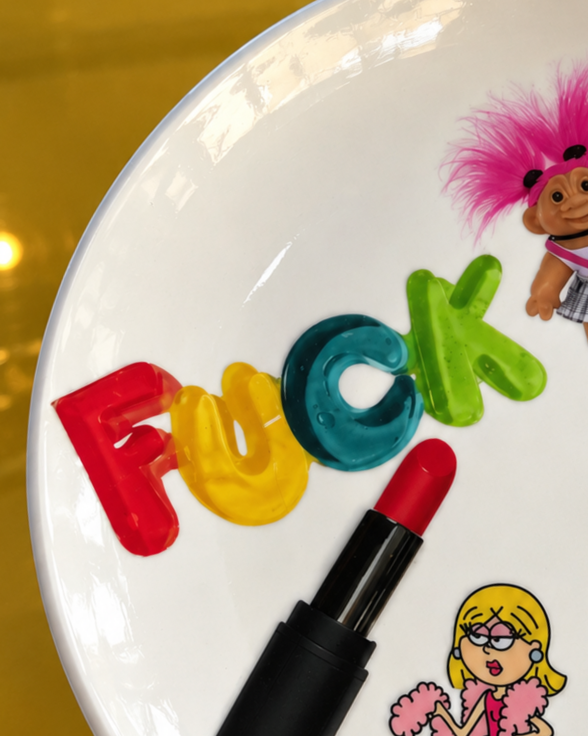Fuck Transparent Large Sticker